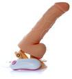 Vibrator realist cu ventuză reglabilă