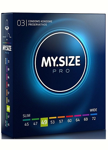Prezervative MY.SIZE Pro 49 mm - 3 buc