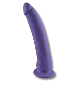 Dildo din silicon cu ventuză