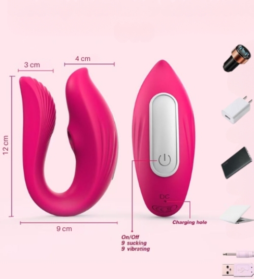 Vibrator portabil roz controlat prin aplicație