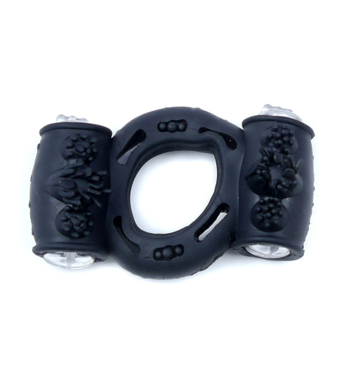 Inel de erecție vibrator negru 