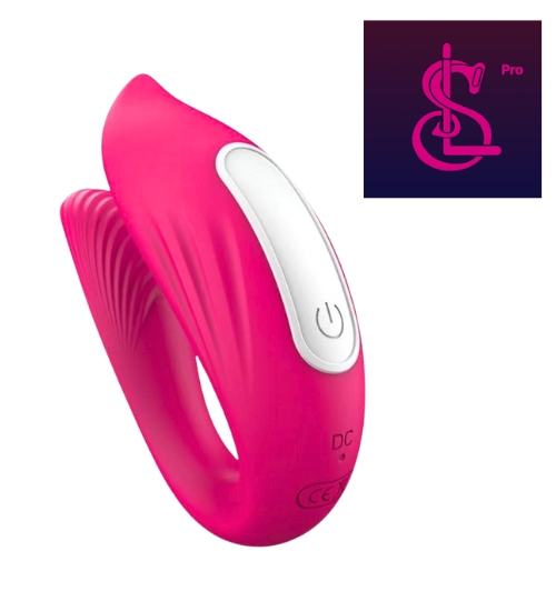 Vibrator portabil roz controlat prin aplicație