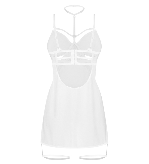 Tricou alb cu dungi