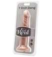 Dildo flexibil cu vene fără testicule ,,7"