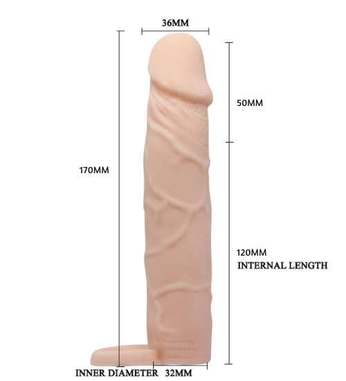 Prelungitor de penis cu inel pentru testicule