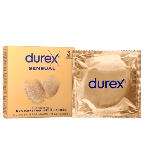 Super subțire Durex Sensual 3pcs.