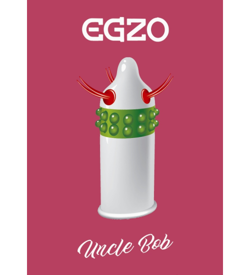 Capac de penis Egzo Uncle Bob cu îngroșări și proeminențe