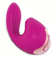 Vibrator roz cu stimulare prin aspirație a clitorisului