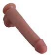 Dildo flexibil din silicon de 24 cm cu ventuză 