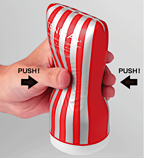 Cupa cu tub de stoarcere Tenga - ochi la ochi