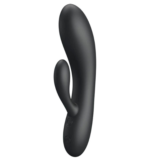 Vibrator negru bunny la îndemână