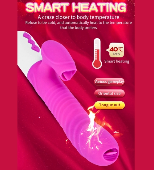 Vibrator postural încălzit cu două limbi