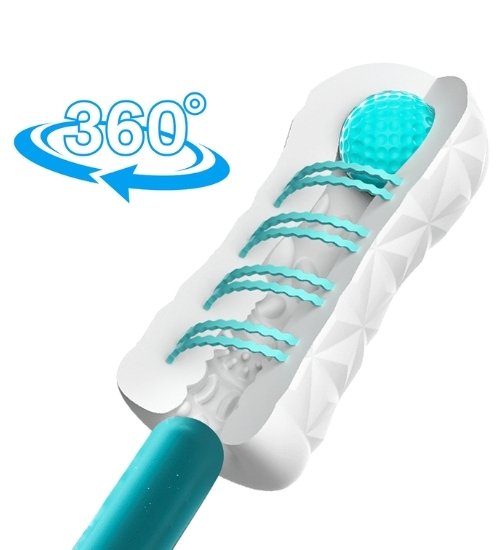 Masturbator alb cu bilă 360