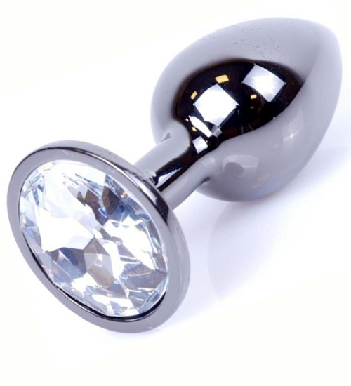 Dop negru cu cristal argintiu 