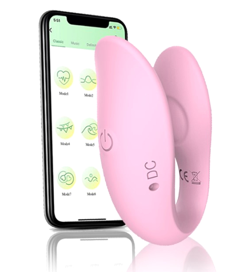 Vibrator controlat prin aplicație pentru cupluri