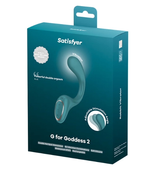 Vibrator albastru cu stimulare dublă