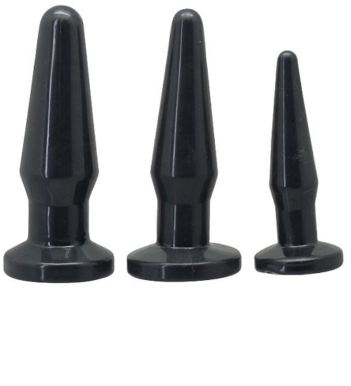 Set de 3 dopuri anale