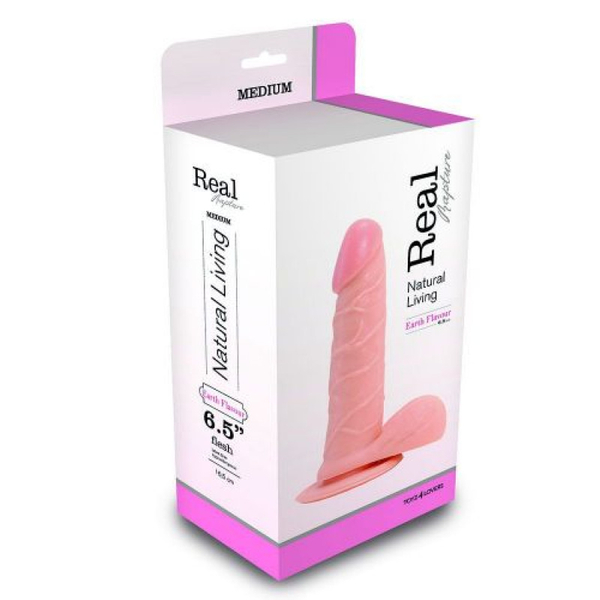Dildo natural de culoarea cărnii