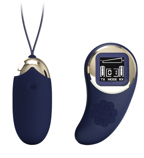 Ou violet vibrator cu telecomandă LCD
