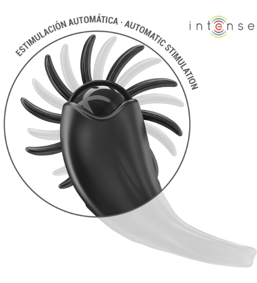 Inel vibrator cu stimulator clitoridian rotativ