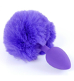 Dop violet cu pompon