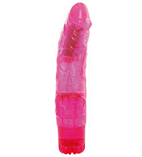 Vibrator realist cu sclipici