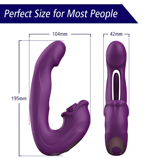 Vibrator multifuncțional cu flapping