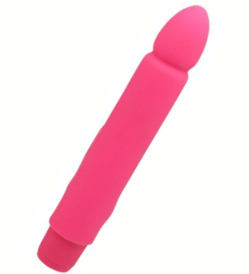 Vibrator iepuraș roz din silicon