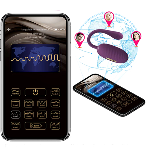 Glonț de plăcere vibrator cu electrostimulare
