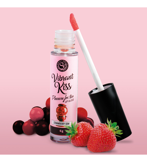 Lip Gloss Vibrant - Vibrant Lip Gloss Cauciuc Căpșuni