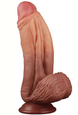 Dildo din silicon cu ventuză 