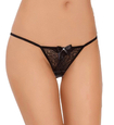 Tanga sexy negru cu o gaură