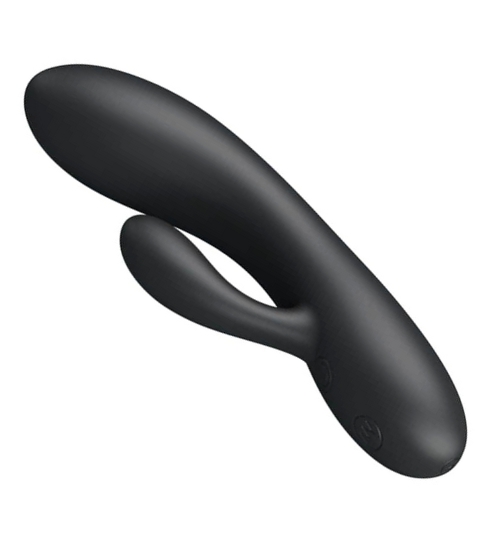 Vibrator negru bunny la îndemână