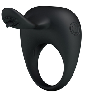Inel vibrator cu stimulator clitoridian