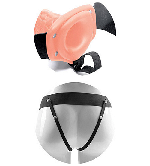Proteză vibratoare Strap-on - 20.5cm