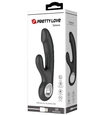 Vibrator din silicon cu stimulator clitoridian 
