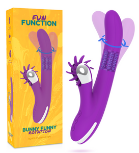 Vibrator pentru iepurași cu mișcări de rotație
