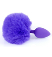 Dop violet cu pompon
