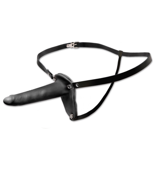 Strap-on negru elegant