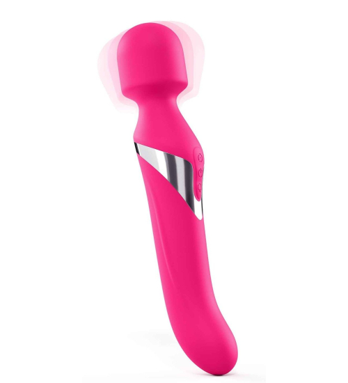 Vibrator rotativ cu dispozitiv de masaj - Dorcel