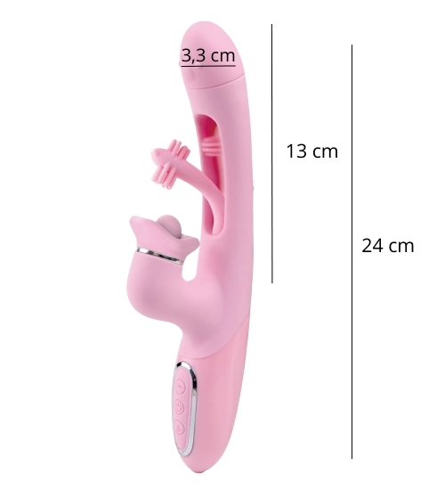 Vibrator roz cu fluturi