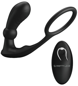 Masor de prostată cu atașament pentru penis 