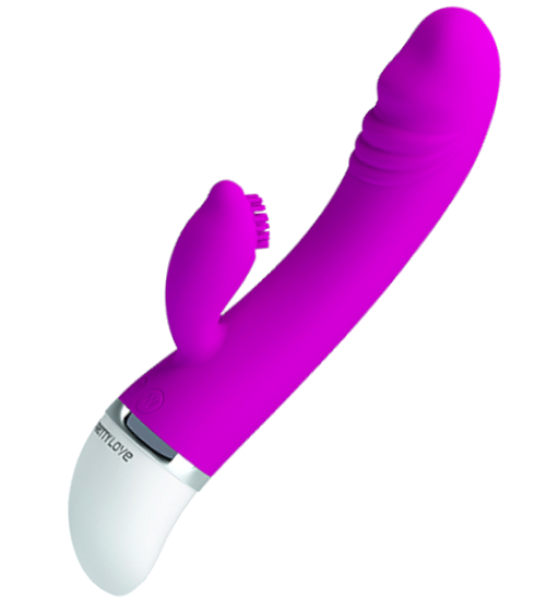 Vibrator cu perie de stimulare a clitorisului 