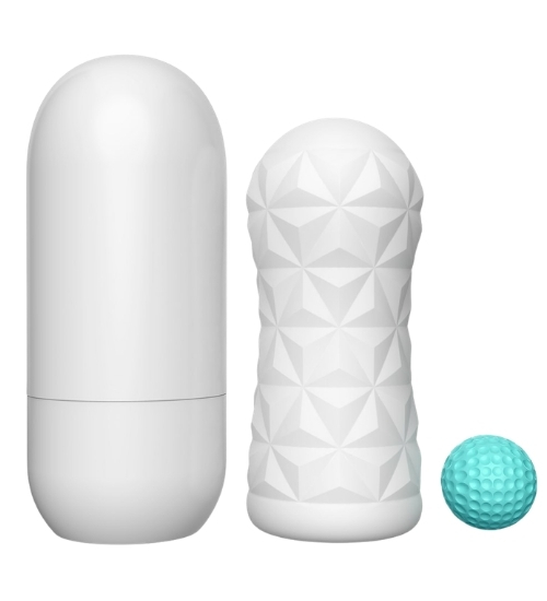 Masturbator alb cu bilă 360