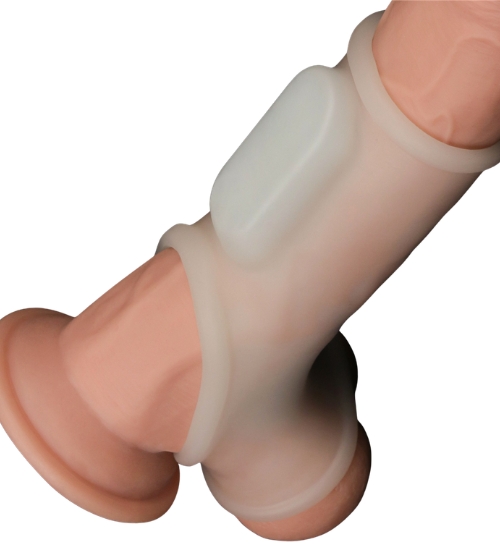 Capac de penis alb vibrator