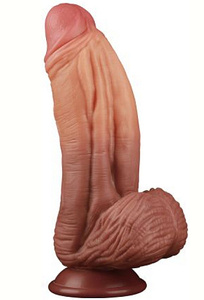 Dildo din silicon cu ventuză