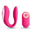Vibrator roz fără fir pentru cupluri