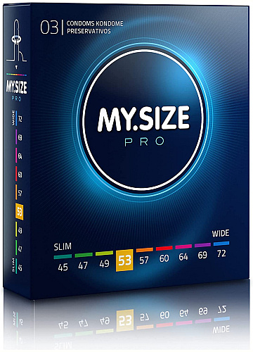 Prezervative MY.SIZE Pro 53 mm - 3 buc
