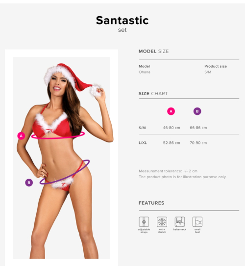 set de Crăciun Santastic din 3 piese