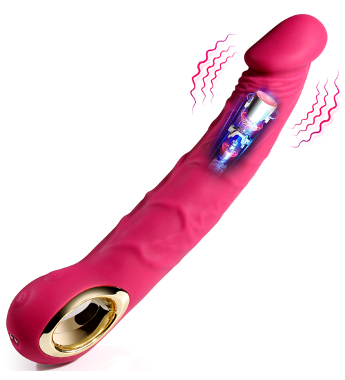 Vibrator roz realist - 10 moduri de vibrație